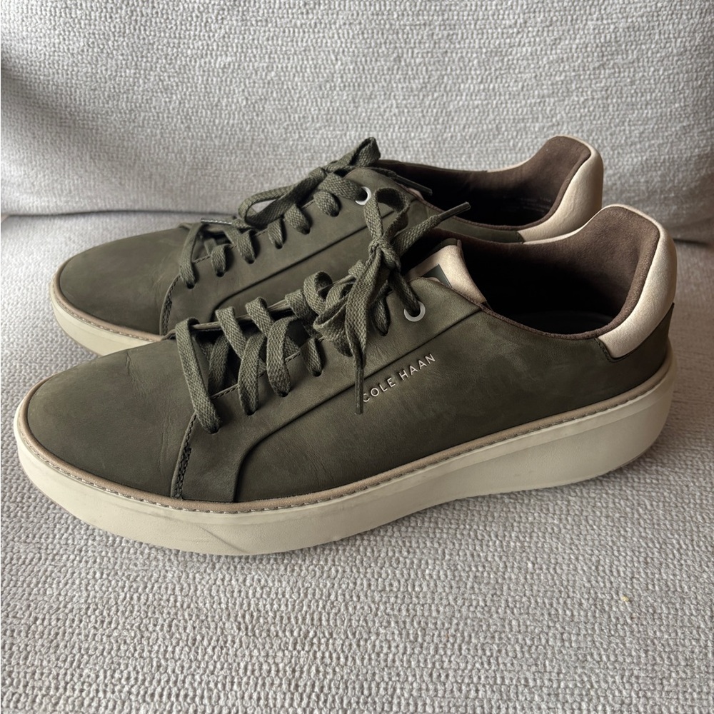Cole Haan GrandPrø Topspin Sneakers Men 11M Dusty Olive Shoes C41680 Like New - Picture 3 of 8